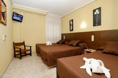 Zona de estar de Hostal Conde David