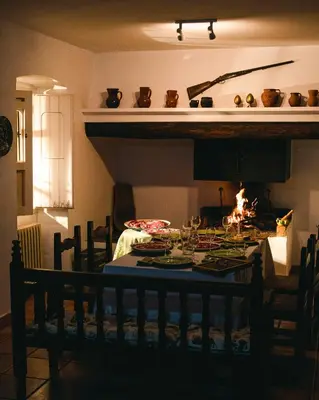 Comida en o cerca of this country house