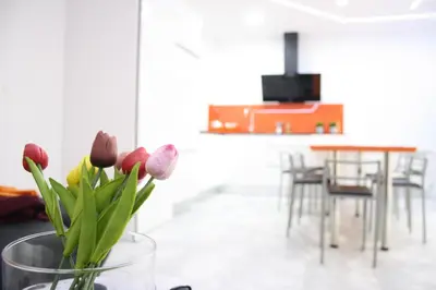 Una cocina o zona de cocina en Smart Tech Plaza Flat