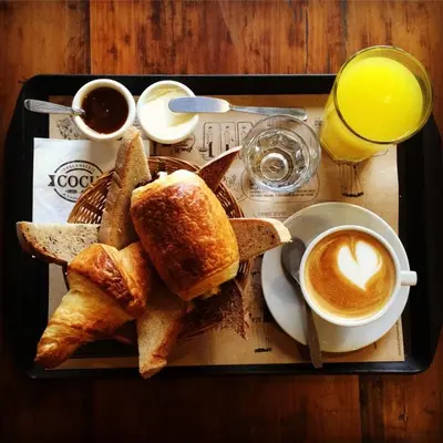 Opciones de desayuno disponibles en Hostal Emeritae