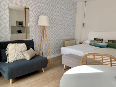 Cama o camas de una habitación en Apartamentos Succo