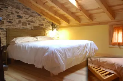 Cama o camas de una habitación en Casa Rural El Arco