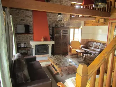 Zona de estar de Casa Rural la Esperilla de Gredos