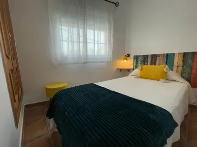 Cama o camas de una habitación en Sueños de Monfrague