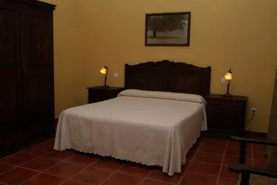 Cama o camas de una habitación en Casa Rural Las Canteras