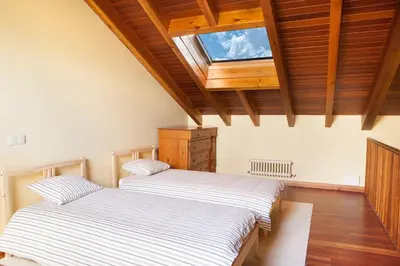 Cama o camas de una habitación en Casa Roble