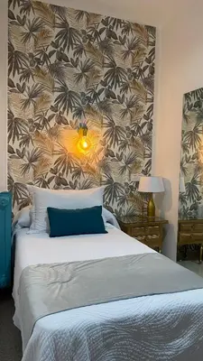 Cama o camas de una habitación en Rincón Extremeño