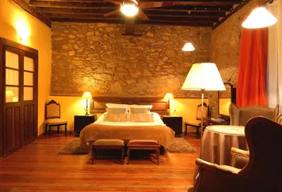 Cama o camas de una habitación en El Jardín del Convento, Casa Rural