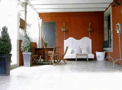 Un patio o zona al aire libre en Hotel Villa Maria