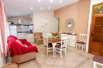 Una cocina o zona de cocina en Apartamentos Rurales Tía María