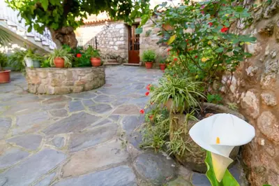 Jardín al aire libre en Apartamentos Rurales Tía María