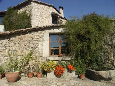 Jardín al aire libre en Casa Rural El Cabezo de Sierra de Gata