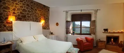 Cama o camas de una habitación en Casa Rural El Cabezo de Sierra de Gata
