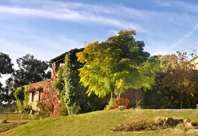Jardín al aire libre en Casa Rural El Cabezo de Sierra de Gata