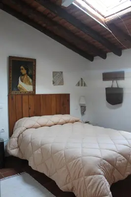 Cama o camas de una habitación en Casa Rural La Coscoja