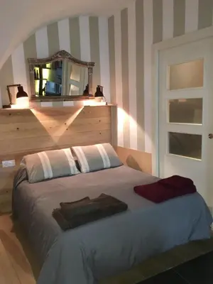 Cama o camas de una habitación en Santa Clara