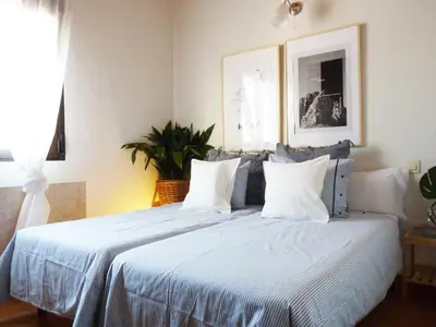 Cama o camas de una habitación en Casa Rural Cabeza Lobera