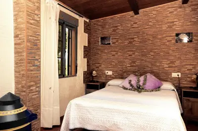 Cama o camas de una habitación en Mirador Los Cotos
