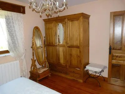 Cama o camas de una habitación en Casa Rural La Fuente