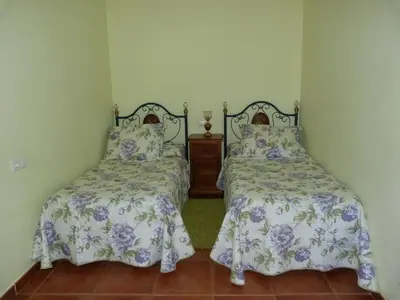 Cama o camas de una habitación en Casa Rural La Fuente