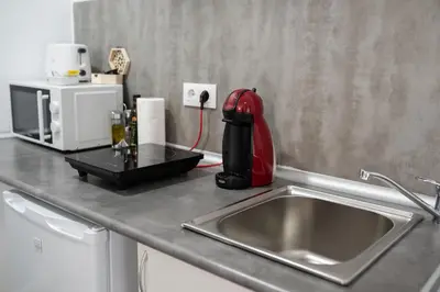 Una cocina o zona de cocina en Apartamentos Turísticos Domus Seleqtia Plaza Mayor