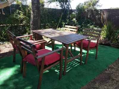 Jardín al aire libre en La Tierra Verde COTTAGE