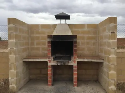 Barbacoa disponible para clientes en the country house