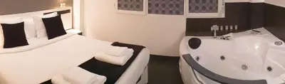 Cama o camas de una habitación en Gredos Loft