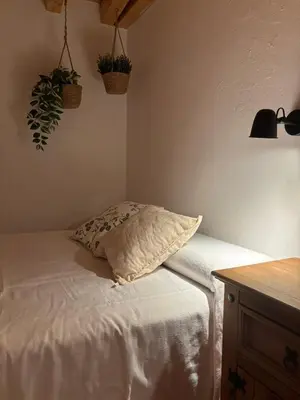 Cama o camas de una habitación en Hostal El Rincon de la Vera
