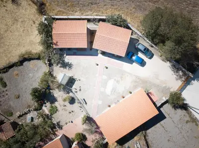 Cabañas de la Romedina a vista de pájaro
