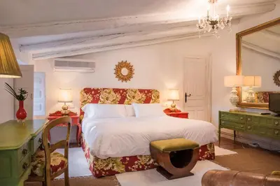 Cama o camas de una habitación en La Tierra Roja