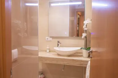 Un baño de Apartamentos Boutique Salamanca