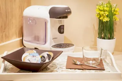 Utensilios para hacer té y café en Apartamentos Boutique Salamanca