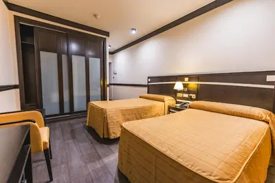 Cama o camas de una habitación en Hotel Machaco