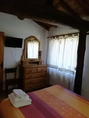 Cama o camas de una habitación en Casa Rural La Pontezuela Arriba