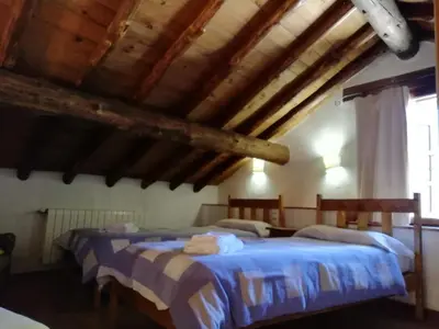 Cama o camas de una habitación en Casa Rural La Pontezuela Arriba
