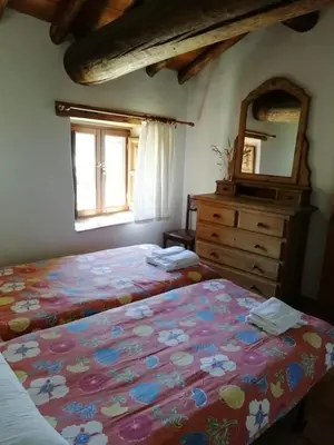 Cama o camas de una habitación en Casa Rural La Pontezuela Arriba