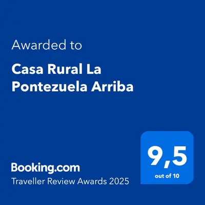 Certificado, premio, señal o documento que está expuesto en Casa Rural La Pontezuela Arriba