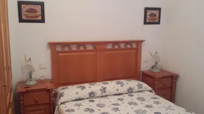 Cama o camas de una habitación en Casa Rural el Maestro I