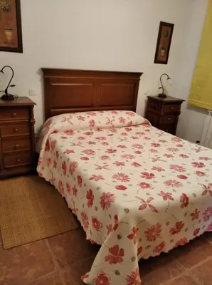 Cama o camas de una habitación en Casa Rural el Maestro II