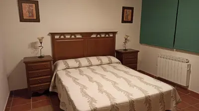 Cama o camas de una habitación en Casa Rural los Portalillos I