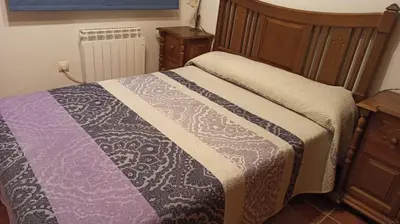 Cama o camas de una habitación en Casa Rural los Portalillos II