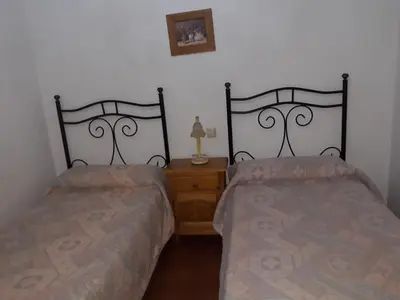 Cama o camas de una habitación en Casa Rural Rio Canto