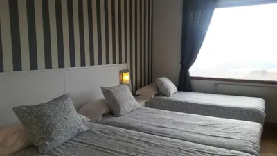 Cama o camas de una habitación en Hotel Rural Porta Coeli - Dehesa Santa Lucía