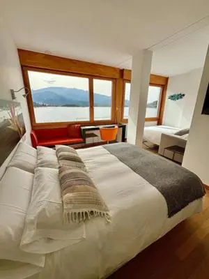 Cama o camas de una habitación en Posada del Agua