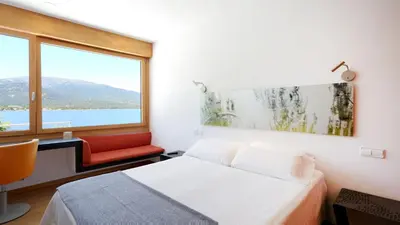 Cama o camas de una habitación en Posada del Agua
