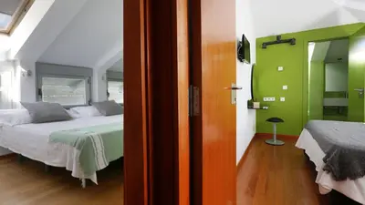Cama o camas de una habitación en Posada del Agua