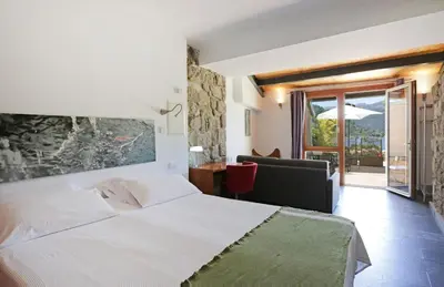 Cama o camas de una habitación en Posada del Agua
