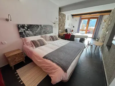 Cama o camas de una habitación en Posada del Agua