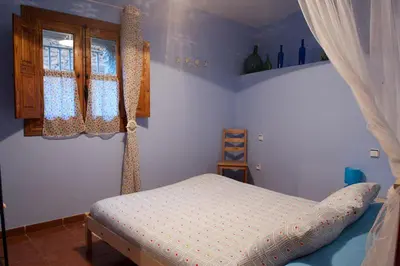 Cama o camas de una habitación en Casa Rural Valle del Arrago